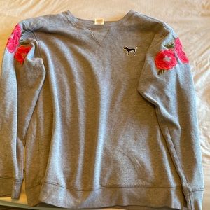 pink crew neck